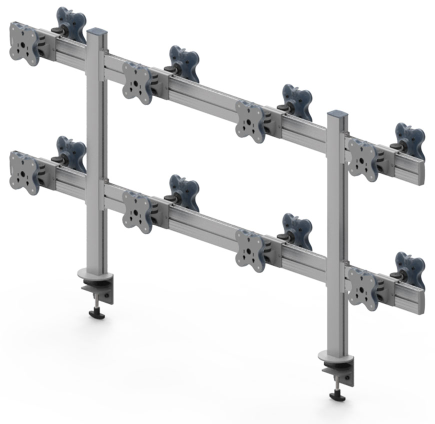 Sixteen Monitor Arms - Ultimate multi-screen solutions